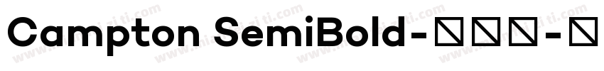 Campton SemiBold-字体下字体转换